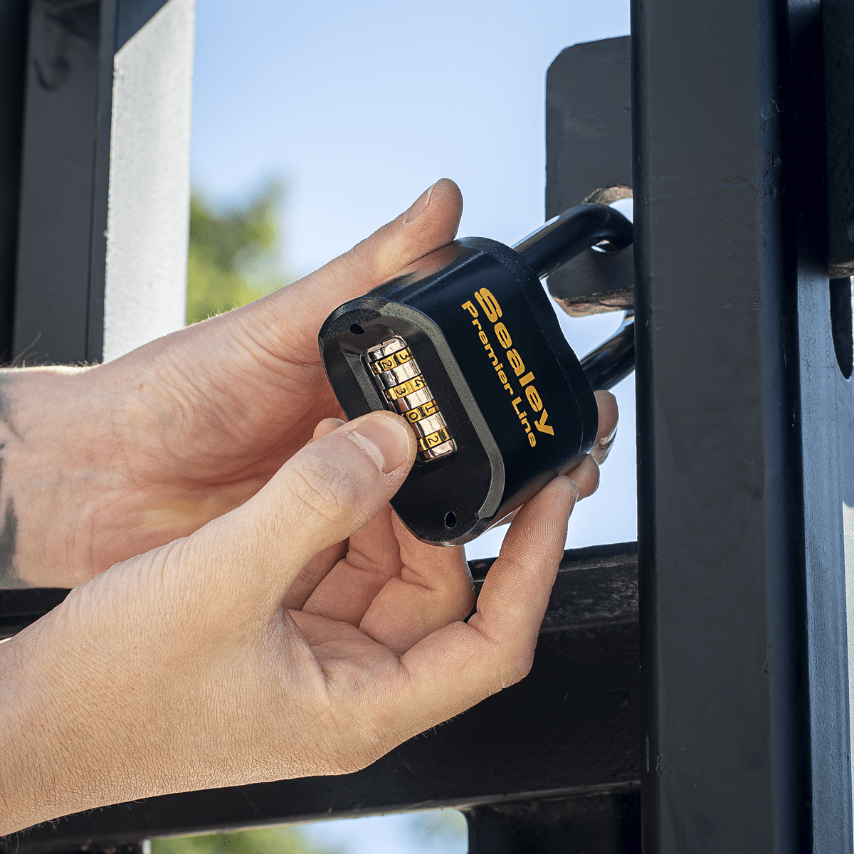 Sealey PL603L Premier™ Steel Body Combination Padlock Long Shackle 62mm - PL603L - Sealey Tools UK - Trade Counter Direct