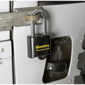 Sealey PL603L Premier™ Steel Body Combination Padlock Long Shackle 62mm - PL603L - Sealey Tools UK - Trade Counter Direct