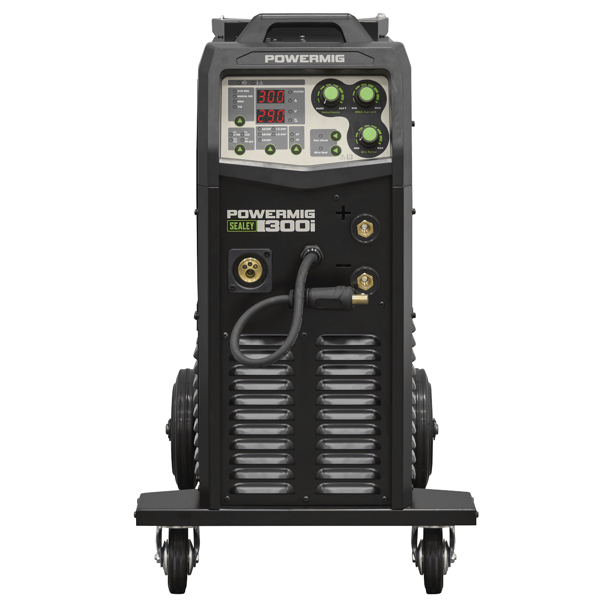 Sealey POWERMIG300I 300A Professional Gas/Gasless MIG/TIG/MMA Inverter Welder 400V 3ph - POWERMIG300I - Sealey Tools UK - Trade Counter Direct