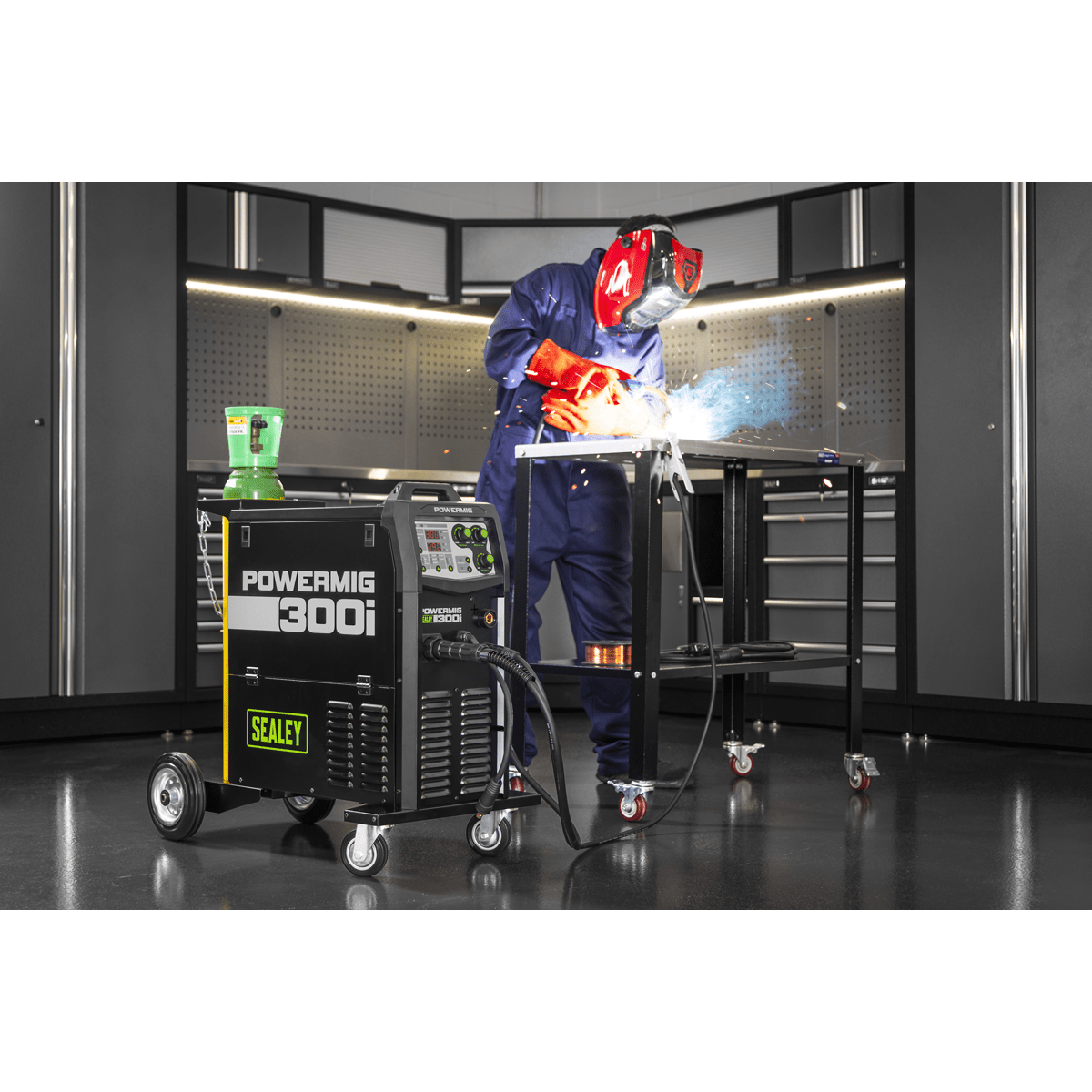 Sealey POWERMIG300I 300A Professional Gas/Gasless MIG/TIG/MMA Inverter Welder 400V 3ph - POWERMIG300I - Sealey Tools UK - Trade Counter Direct