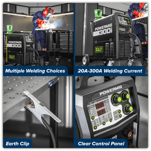 Sealey POWERMIG300I 300A Professional Gas/Gasless MIG/TIG/MMA Inverter Welder 400V 3ph - POWERMIG300I - Sealey Tools UK - Trade Counter Direct