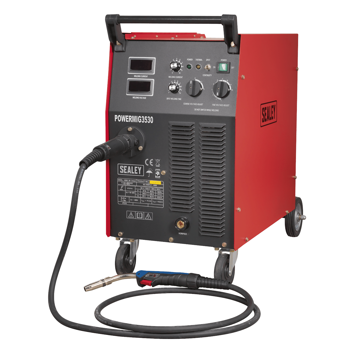 Sealey POWERMIG3530 Professional MIG Welder 300A 415V 3ph with Binzel® Euro Torch - POWERMIG3530 - Sealey Tools UK - Trade Counter Direct
