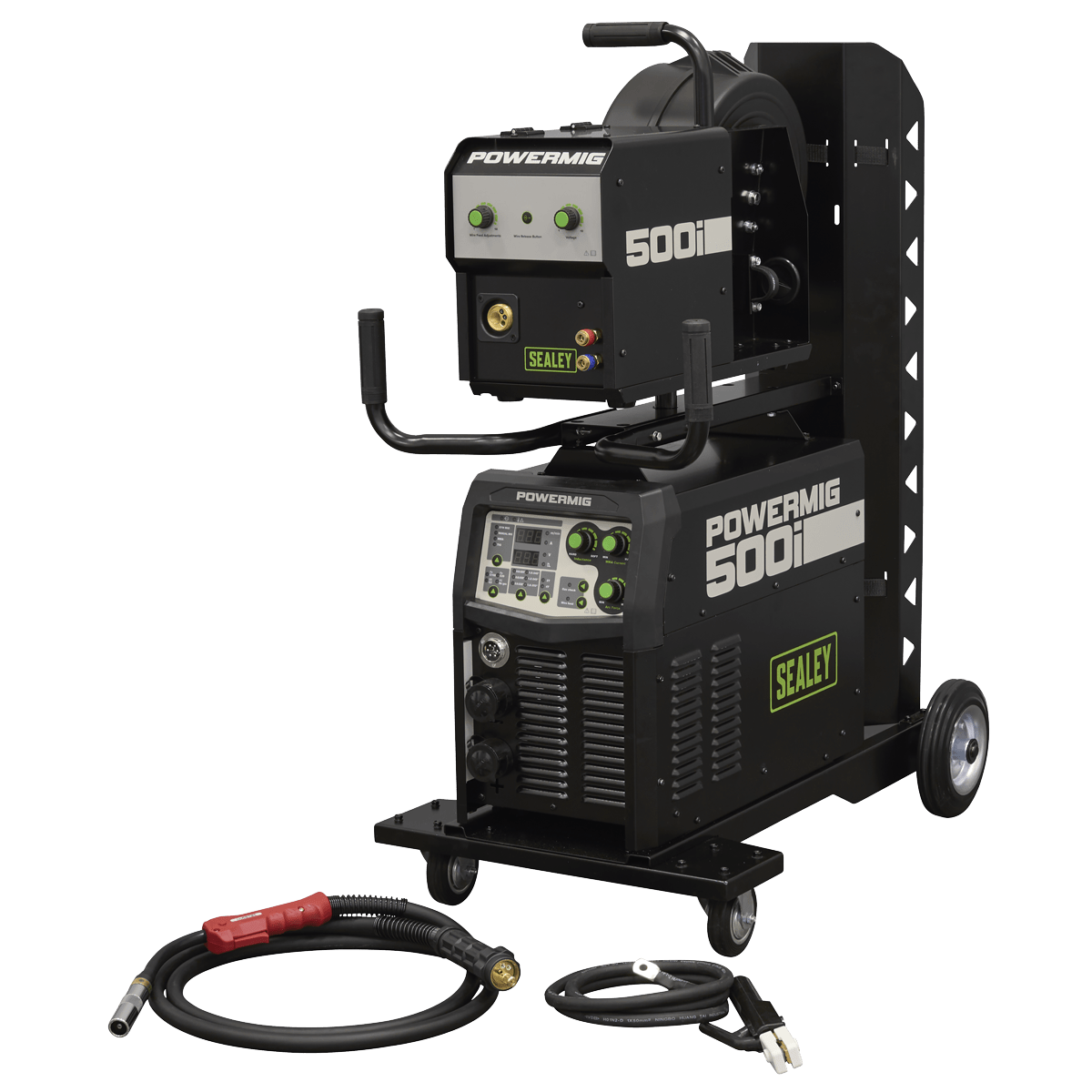 Sealey POWERMIG500I 500A Professional Gas/Gasless MIG/TIG/MMA Inverter Welder With Portable Wire Feeder 400V/3ph - POWERMIG500I - Sealey Tools UK - Trade Counter Direct