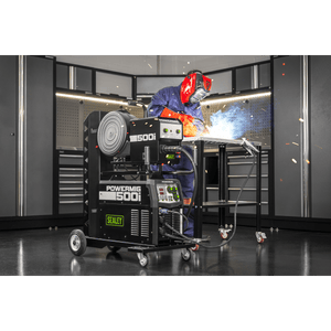 Sealey POWERMIG500I 500A Professional Gas/Gasless MIG/TIG/MMA Inverter Welder With Portable Wire Feeder 400V/3ph - POWERMIG500I - Sealey Tools UK - Trade Counter Direct