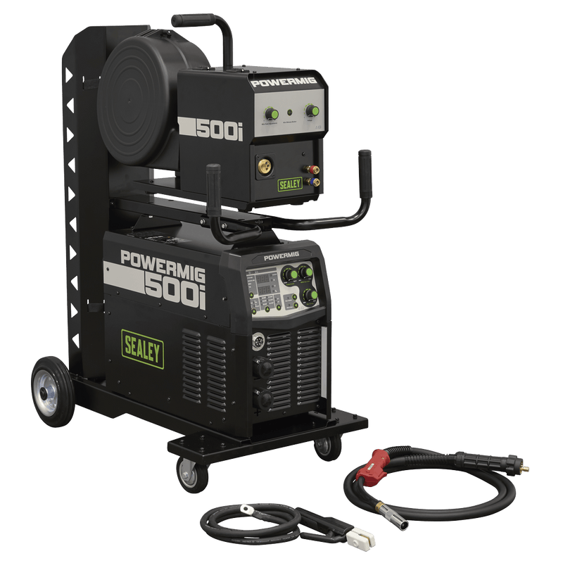 Sealey POWERMIG500I 500A Professional Gas/Gasless MIG/TIG/MMA Inverter Welder With Portable Wire Feeder 400V/3ph - POWERMIG500I - Sealey Tools UK - Trade Counter Direct