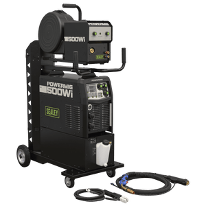 Sealey POWERMIG500WI 500A Professional Gas/Gasless MIG/TIG/MMA Inverter Welder with Portable Wire Feeder & Water Cooler 400V 3ph - POWERMIG500WI - Sealey Tools UK - Trade Counter Direct