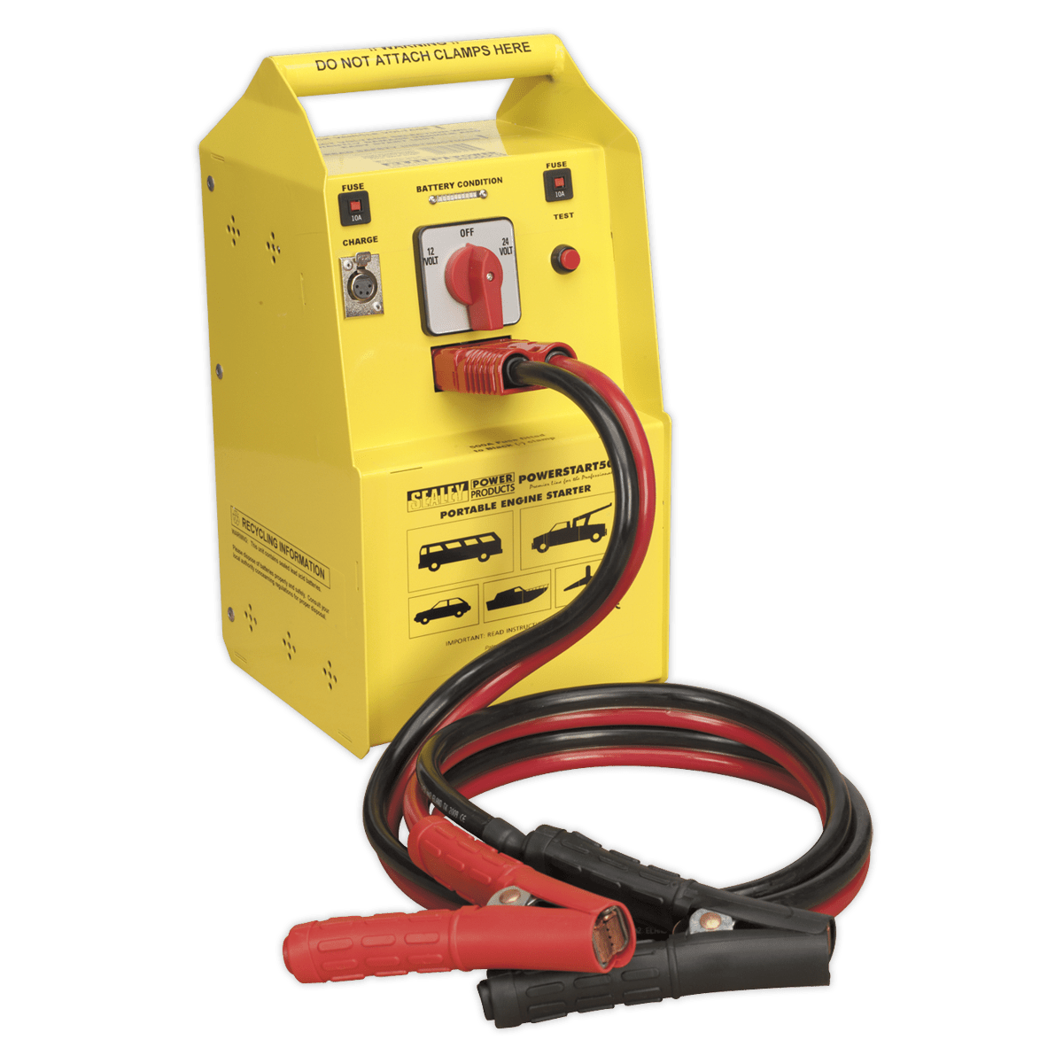 Sealey POWERSTART500 PowerStart Emergency Jump Starter 500hp Start 12/24V - POWERSTART500 - Sealey Tools UK - Trade Counter Direct