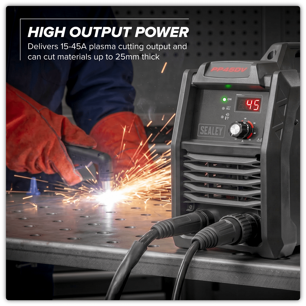 Sealey PP45DV Dual Voltage, 45A Plasma Cutter Inverter - PP45DV - Sealey Tools UK - Trade Counter Direct