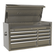 Sealey PTB104008SS Topchest 8 Drawer 1055mm Stainless Steel Heavy - Duty - PTB104008SS - Sealey Tools UK - Trade Counter Direct