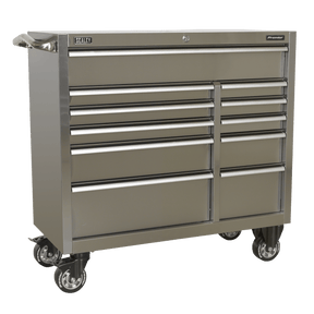 Sealey PTB105511SS Rollcab 11 Drawer 1055mm Stainless Steel Heavy - Duty - PTB105511SS - Sealey Tools UK - Trade Counter Direct
