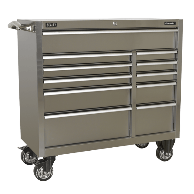 Sealey PTB105511SS Rollcab 11 Drawer 1055mm Stainless Steel Heavy - Duty - PTB105511SS - Sealey Tools UK - Trade Counter Direct