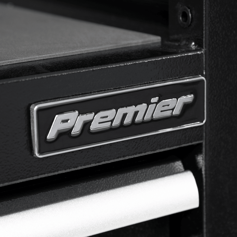 Sealey PTB141507 Premier™ Heavy-Duty Extra-Wide Topchest 7 Drawer 1415mm - Black - PTB141507 - Sealey Tools UK - Trade Counter Direct