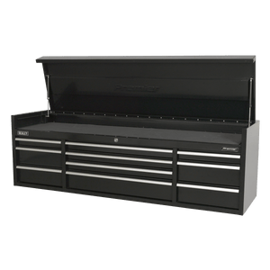 Sealey PTB181510 Premier™ Heavy-Duty Extra-Wide Topchest 10 Drawer 1830mm - Black - PTB181510 - Sealey Tools UK - Trade Counter Direct
