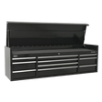 Sealey PTB181510 Premier™ Heavy-Duty Extra-Wide Topchest 10 Drawer 1830mm - Black - PTB181510 - Sealey Tools UK - Trade Counter Direct
