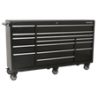 Sealey PTB183015 Rollcab 15 Drawer 1845mm Heavy - Duty Black - PTB183015 - Sealey Tools UK - Trade Counter Direct