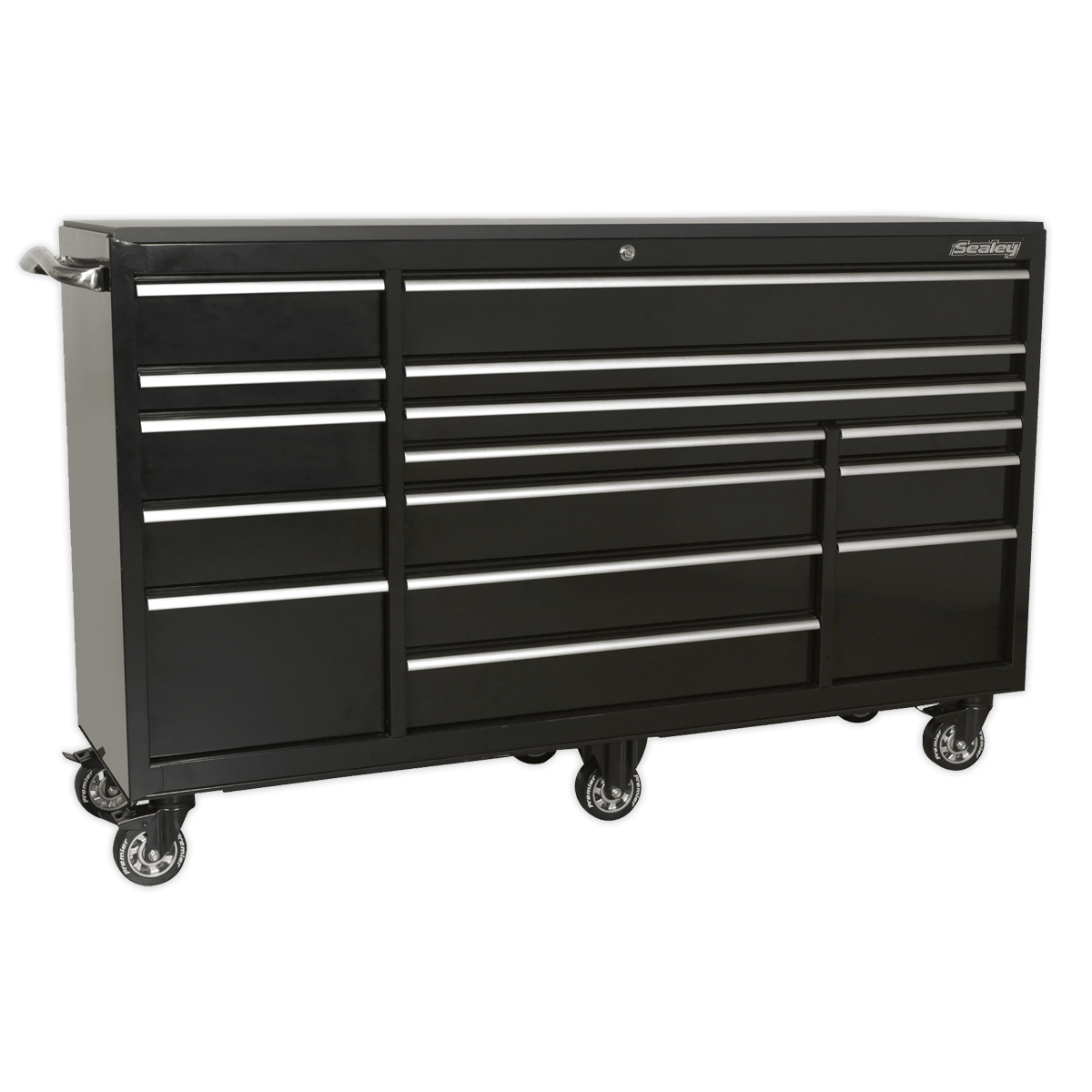 Sealey PTB183015 Rollcab 15 Drawer 1845mm Heavy - Duty Black - PTB183015 - Sealey Tools UK - Trade Counter Direct