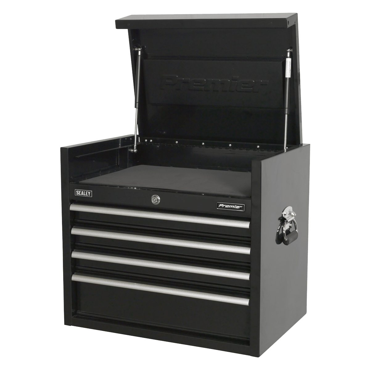 Sealey PTB66004 Premier™ Heavy-Duty Topchest 4 Drawer 660mm - Black - PTB66004 - Sealey Tools UK - Trade Counter Direct
