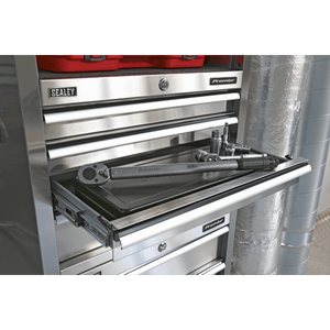 Sealey PTB66004SS Premier™ Heavy-Duty Topchest 4 Drawer 675mm - Stainless Steel - PTB66004SS - Sealey Tools UK - Trade Counter Direct