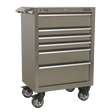 Sealey PTB67506SS Rollcab 6 Drawer 675mm Stainless Steel Heavy - Duty - PTB67506SS - Sealey Tools UK - Trade Counter Direct