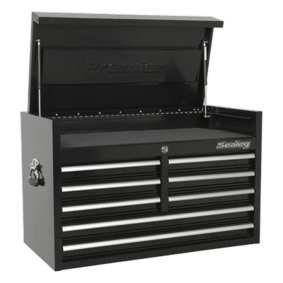 Sealey PTB91508 Topchest 8 Drawer 915mm Heavy - Duty Black - PTB91508 - Sealey Tools UK - Trade Counter Direct