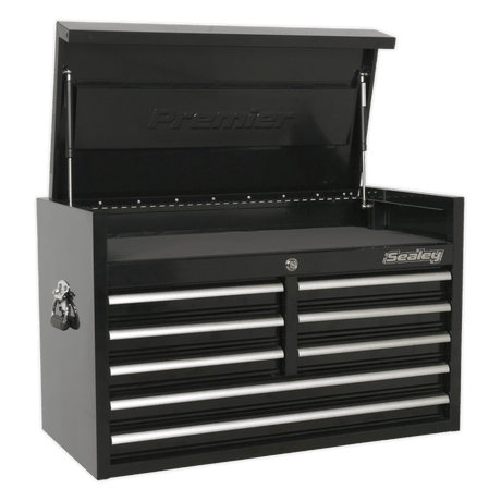 Sealey PTB91508 Topchest 8 Drawer 915mm Heavy - Duty Black - PTB91508 - Sealey Tools UK - Trade Counter Direct