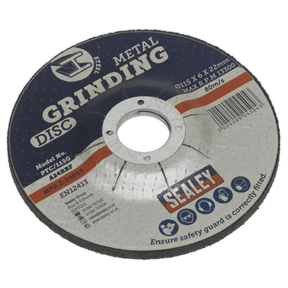 Sealey PTC/115G Grinding Disc Ø115 x 6mm Ø22mm Bore - PTC/115G - Sealey Tools UK - Trade Counter Direct