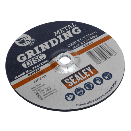 Sealey PTC/230G Grinding Disc Ø230 x 6mm 22mm Bore - PTC/230G - Sealey Tools UK - Trade Counter Direct