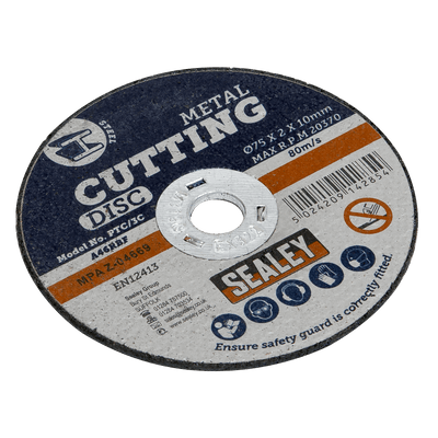 Sealey PTC/3C Cutting Disc Ø75 x 2mm 10mm Bore - PTC/3C - Sealey Tools UK - Trade Counter Direct