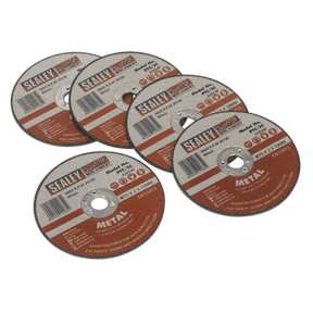 Sealey PTC/3C5 Cutting Disc Ø75 x 2mm Ø10mm Bore Pack of 5 - PTC/3C5 - Sealey Tools UK - Trade Counter Direct