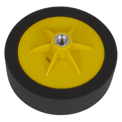 Sealey PTC/CH/M14-P 150 x 50mm Buffing & Polishing Foam Head M14 x 2mm - Black/Soft - PTC/CH/M14-P - Sealey Tools UK - Trade Counter Direct