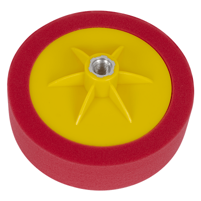 Sealey PTC/CH/M14-R 150 x 50mm Buffing & Polishing Foam Head M14 x 2mm - Red/Ultra-Soft - PTC/CH/M14-R - Sealey Tools UK - Trade Counter Direct