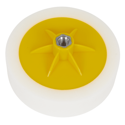 Sealey PTC/CH/M14-W 150 x 50mm Buffing & Polishing Foam Head M14 x 2mm - White/Dense - PTC/CH/M14-W - Sealey Tools UK - Trade Counter Direct
