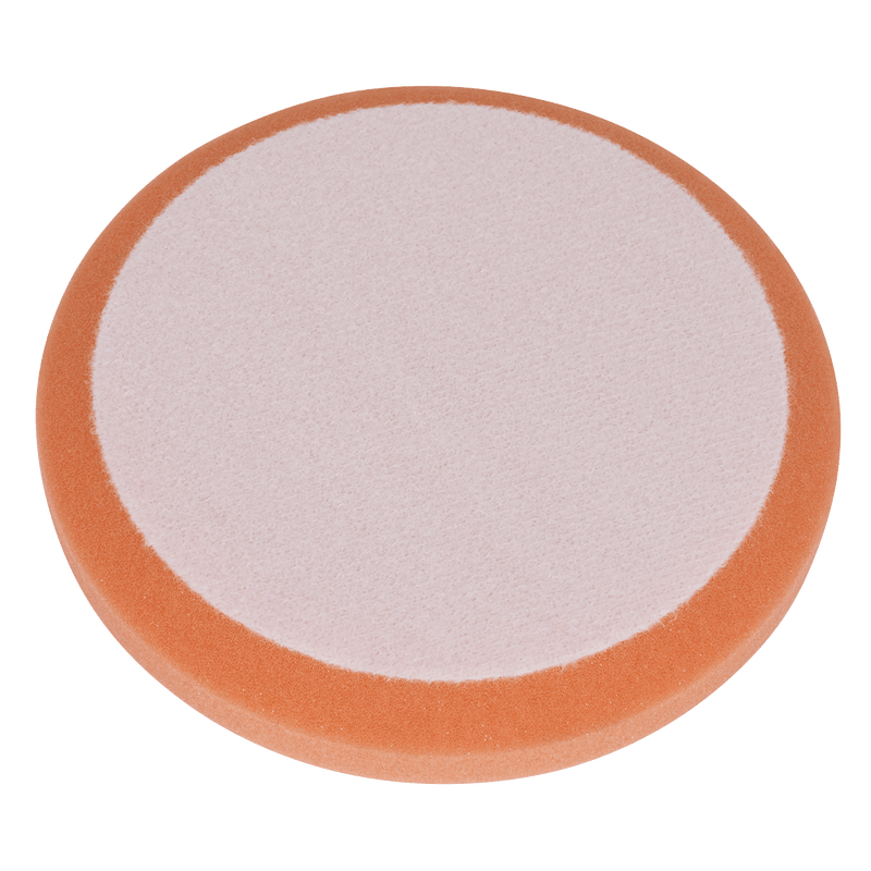 Sealey PTCCHV150O Hook-and-Loop Buffing & Polishing Foam Head 150 x 25mm - Orange/Firm - PTCCHV150O - Sealey Tools UK - Trade Counter Direct