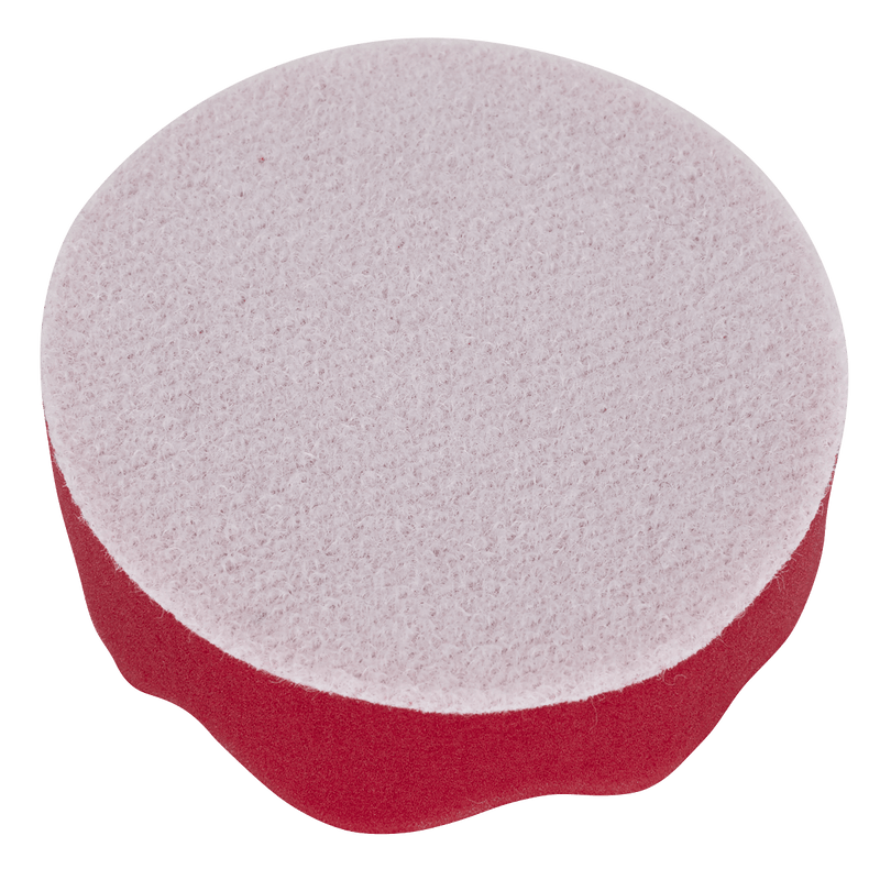 Sealey PTCCHW80R Hook-and-Loop Buffing & Polishing Foam Head 80 x 25mm - Red/Ultra-Soft - PTCCHW80R - Sealey Tools UK - Trade Counter Direct