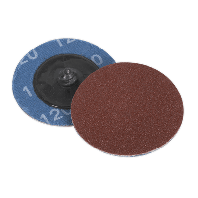 Sealey PTCQC50120 50mm Quick Change Sanding Disc 120Grit - Pack of 10 - PTCQC50120 - Sealey Tools UK - Trade Counter Direct