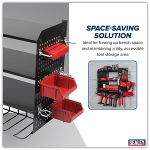 Sealey PTSR4 Power Tool Storage Rack with Shelves - PTSR4 - Sealey Tools UK - Trade Counter Direct