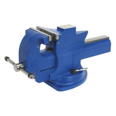 Sealey QAV150 Vice 150mm Quick Action Swivel Base Cast Iron - QAV150 - Sealey Tools UK - Trade Counter Direct