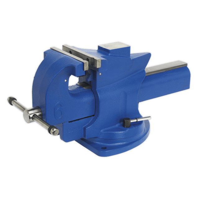 Sealey QAV150 Vice 150mm Quick Action Swivel Base Cast Iron - QAV150 - Sealey Tools UK - Trade Counter Direct