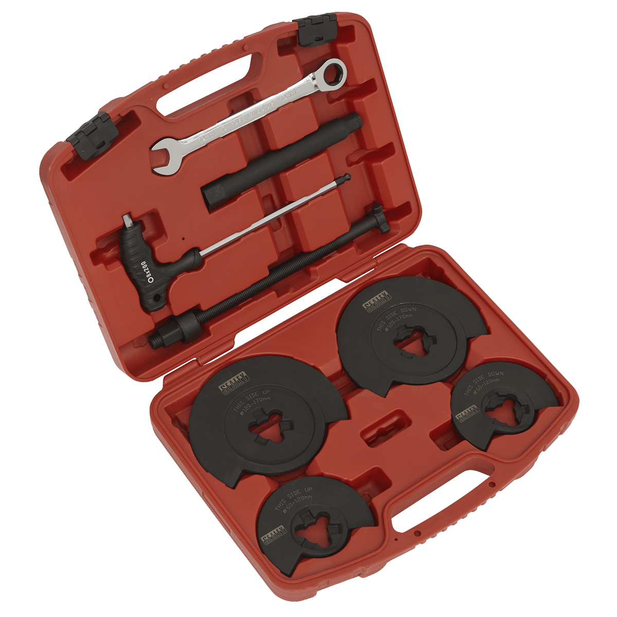 Sealey RE2281 Coil Spring Compressor for Wishbone Suspension 1000kg - RE2281 - Sealey Tools UK - Trade Counter Direct