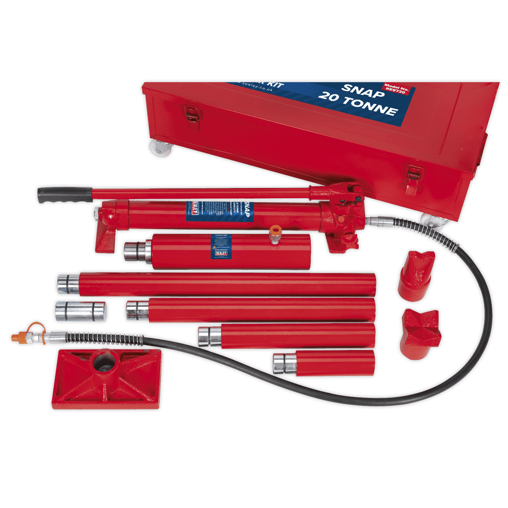Sealey RE9720 Hydraulic Body Repair Kit 20tonne Snap Type - RE9720 - Sealey Tools UK - Trade Counter Direct