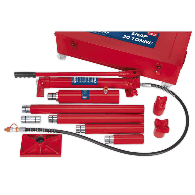 Sealey RE9720 Hydraulic Body Repair Kit 20tonne Snap Type - RE9720 - Sealey Tools UK - Trade Counter Direct