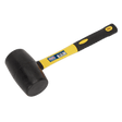 Sealey RMB200 Rubber Mallet 2lb with Fibreglass Shaft - RMB200 - Sealey Tools UK - Trade Counter Direct
