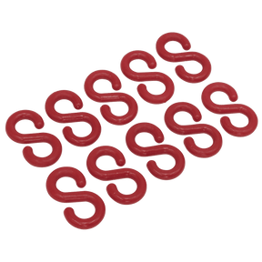 Sealey RSH10 Plastic Chain S-Hook - Pack of 10 - RSH10 - Sealey Tools UK - Trade Counter Direct