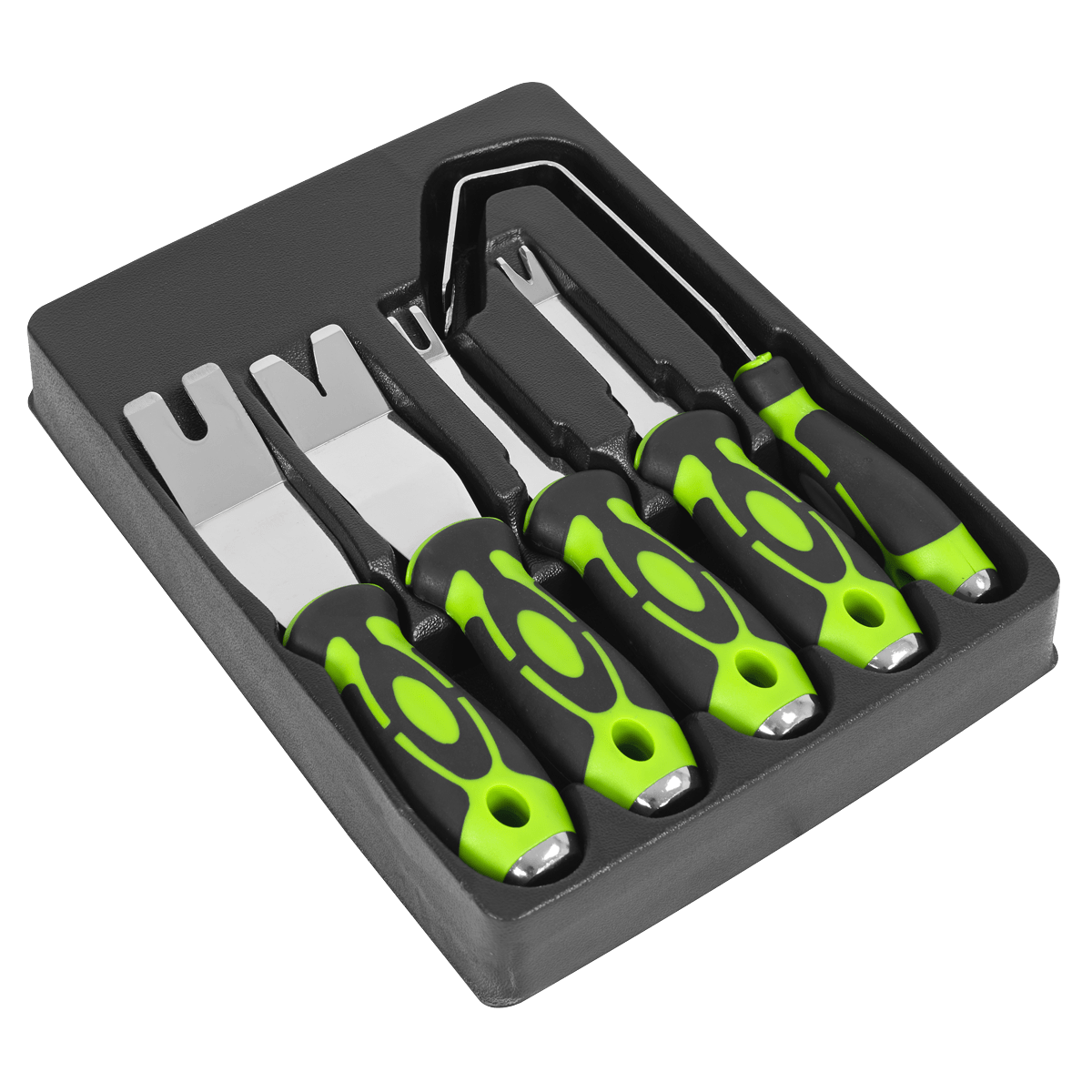 Sealey RT006 Door Panel & Trim Clip Removal Tool Set 5pc - RT006 - Sealey Tools UK - Trade Counter Direct