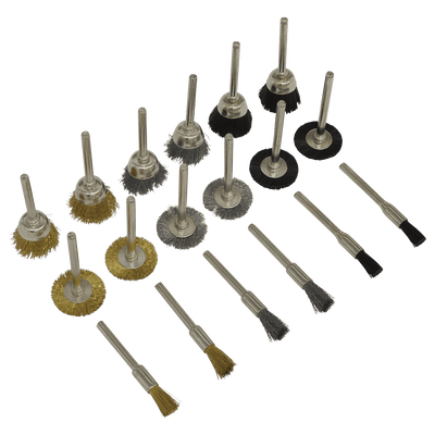 Sealey RTA18WB Rotary Tool Brush Set 18pc - RTA18WB - Sealey Tools UK - Trade Counter Direct