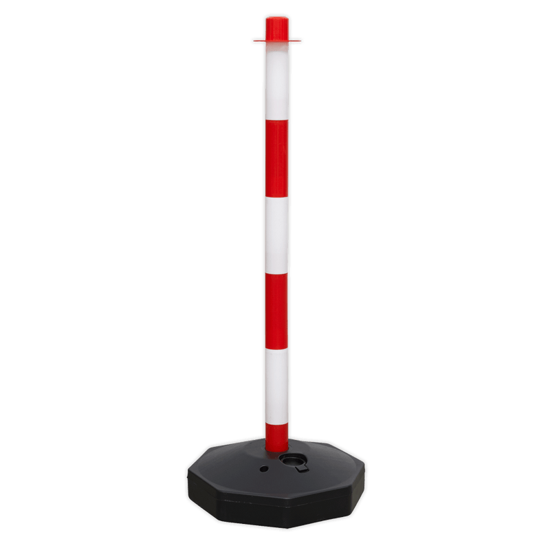 Sealey RWPB01 Red/White Post with Base - RWPB01 - Sealey Tools UK - Trade Counter Direct