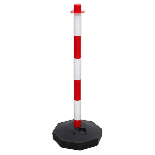 Sealey RWPB01 Red/White Post with Base - RWPB01 - Sealey Tools UK - Trade Counter Direct