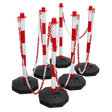 Sealey RWSBKIT Post & Chain Kit 25m - Red/White - RWSBKIT - Sealey Tools UK - Trade Counter Direct