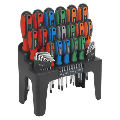 Sealey S01090 Screwdriver, Hex Key & Bit Set 44pc - S01090 - Sealey Tools UK - Trade Counter Direct