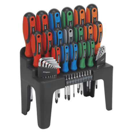 Sealey S01090 Screwdriver, Hex Key & Bit Set 44pc - S01090 - Sealey Tools UK - Trade Counter Direct